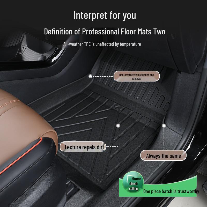 Geely Binyue Cool TPE Car Floor Mats – Waterproof, Wear-Resistant, Eco-Friendly, with Door Sill Protection