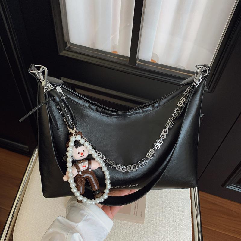 

Трендовая новая модная простая наплечная сумка женская высококлассная текстура персонализированная повседневная однотонная масляная кожа сумка-мессенджер для поездок на работу No pendant