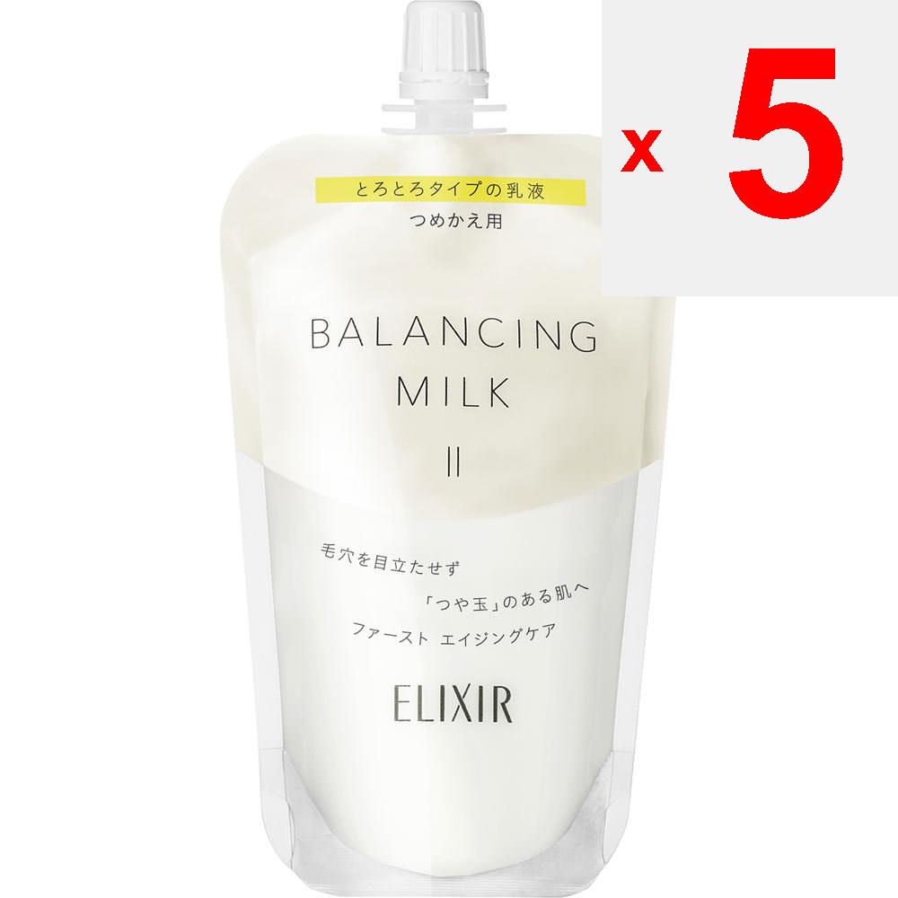 Shiseido Elixir Lefle ELIXIR LEFLE Balancing Milk 2 (for Refill) 110ml Milky Lotion New Elixir After Applying Lotion, Apply an Appropriate Amount To a