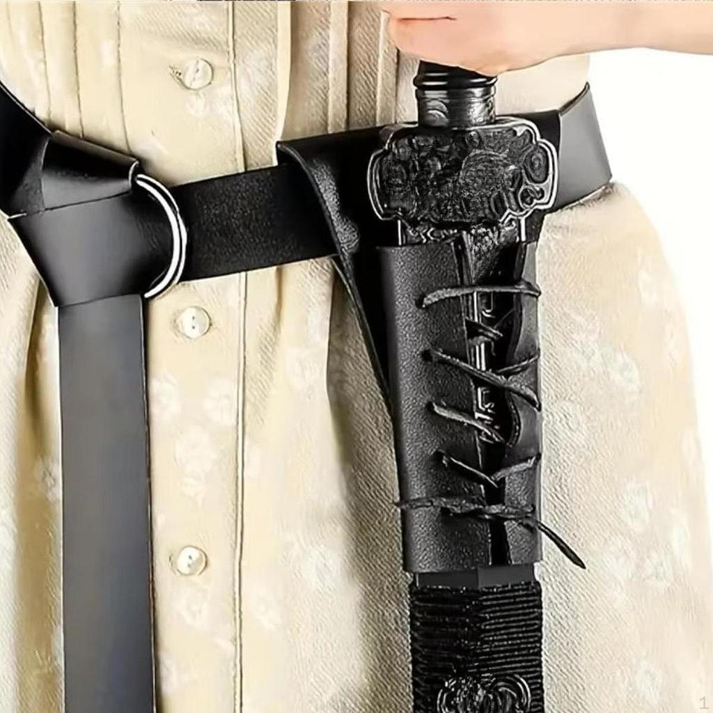 Knight Belt with A Sheath Sheath, Portable, Medieval for Themed Party, Cosplay