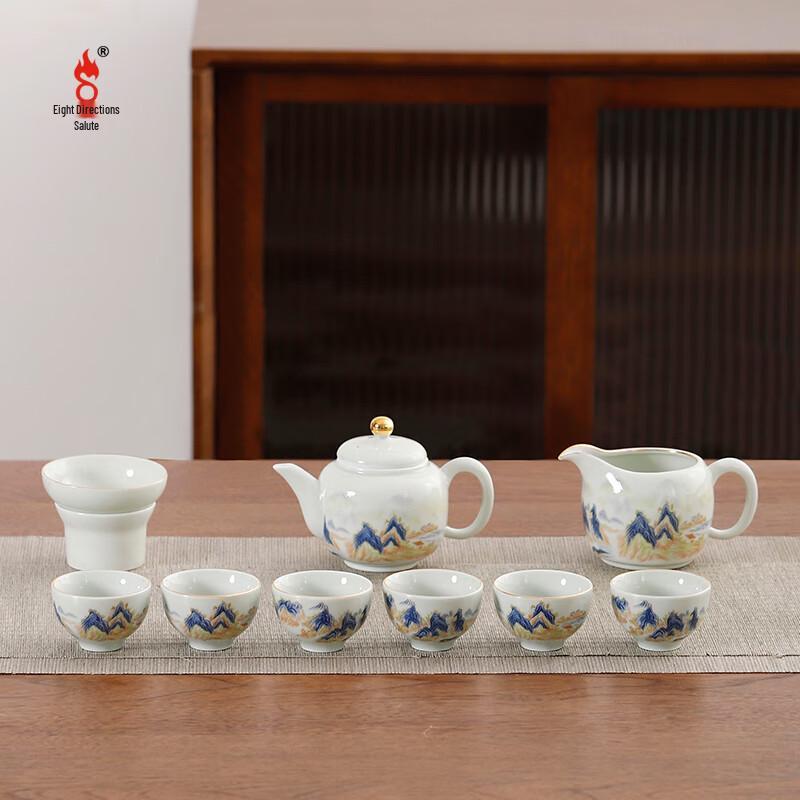 

Bafang Li Chinese Landscape 10-Piece Tea Set