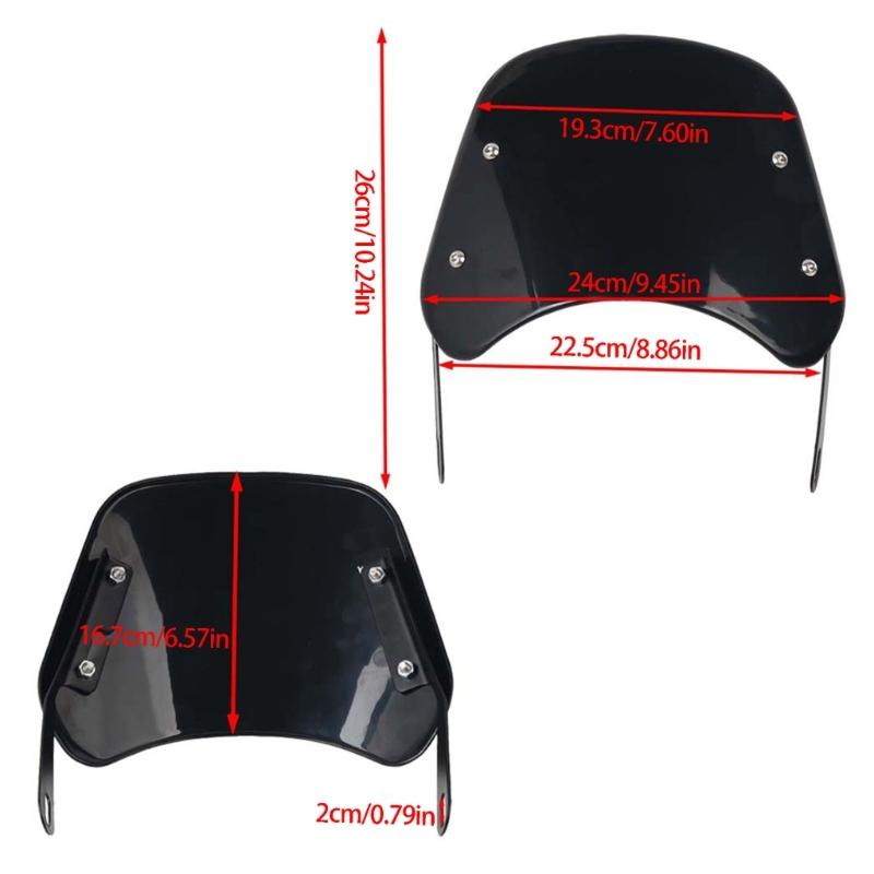 Motorcycle Windshield Covers for Italika 150 RC200 250 Motorcycle Windscreen Adjustable Windscreen Modification