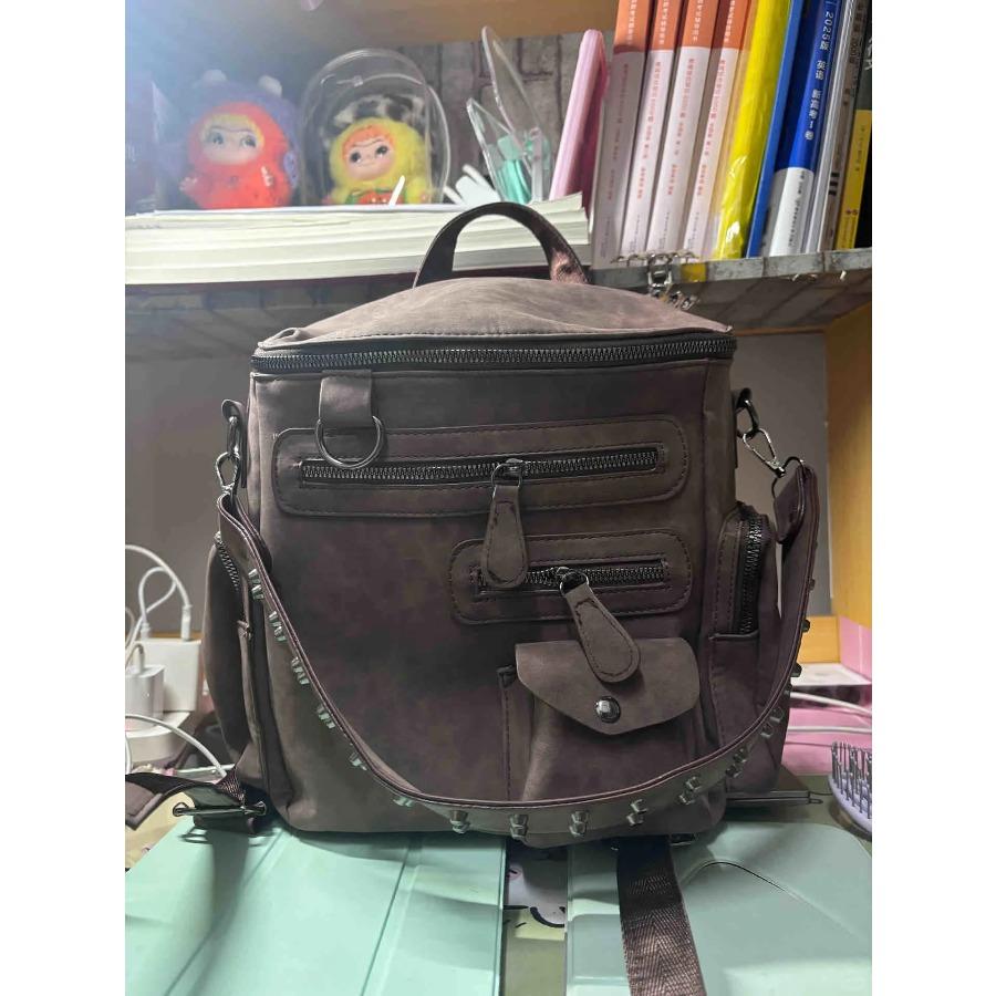 Neuer Pendler Rucksack Große Kapazität Modisch Vielseitig Mehrere Taschen Retro Studentenrucksack Reiserucksack