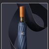 Puli Business 16-Rib Wooden Handle Folding Umbrella