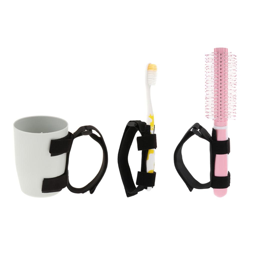 Adaptive Utensil Eating Aids Spoon Fork Bowl Comb Toothbrush with Hand Strap