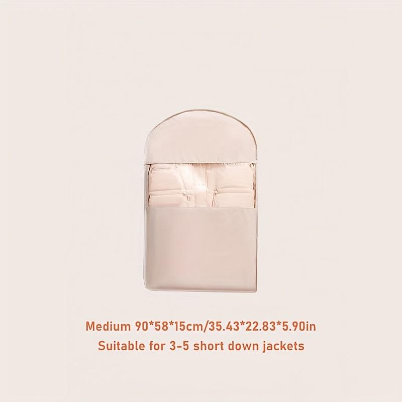 High-Quality Space-Saving Self-Compressing Hanging Storage Bag - Side Opening Design, Durable Fabric Garment Organizer with Up To 40% Compression Rate