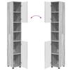 Bathroom Furniture Set 4 Pcs Grey Sonoma 61 X 35 X 64 Cm