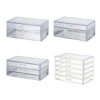 Space Saving Acrylic Makeup Storage Drawers Multi Drawer Acrylic Organizers for Neat Storage of Cosmetics and Jewelry