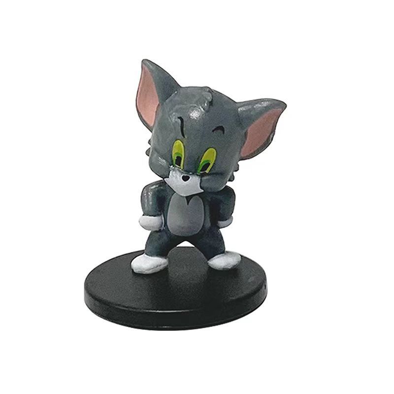 Sada PVC sběratelských figurek Tom a Jerry s roztomilými postavami kočky a myši pro dekoraci auta a jako dárky