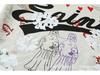 2024 Unisex Vintage Ripped Hoodie with Graffiti Print – Loose Fit, Autumn/Winter Trendy
