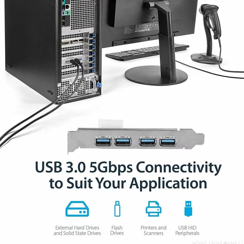 4portová USB 3.0 rozšiřující karta PCI-E PCI Express PCIe USB 3.0 HUB adaptér 5 Gb/s USB 3.0 řadič USB 3 0 PCI e PCIe Express