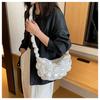 IELGY Korean Pleated Cloud Bag Dumpling Bag High-End Feel Bright Color One-Shoulder Armpit Fashion Commuter Messenger Bag