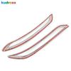 Rear Bumper Fog Light Lamp Cover Trim For Volvo XC60 2018   Chrome Car Tail Foglight Foglamp Bezel Trims Accessories