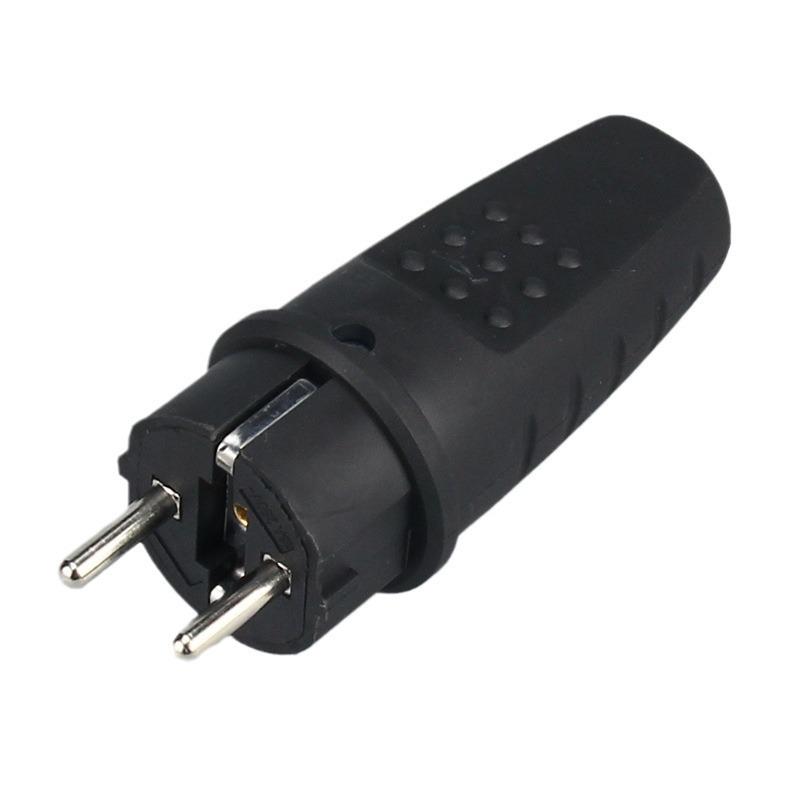 1388 Male Plug & 1389 Female Socket: Black IP44 Waterproof Euro Standard 16A Mating Set