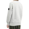 STONE ISLAND Logo Patch Crew Neck Long Sleeve Sweatshirt Men Sweatshirt Gray 811561241-V0160