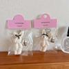 Fashionable Rabbits Shaped Keyring Cartoont Bunnys Toy Bag Pendant Keychain Ornament Unique Accessory for Animal Lovers