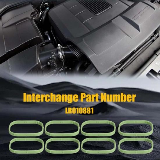 8Pieces Engine Intake Manifold Seal Gasket for Land Rover Range Rover 5.0L V8