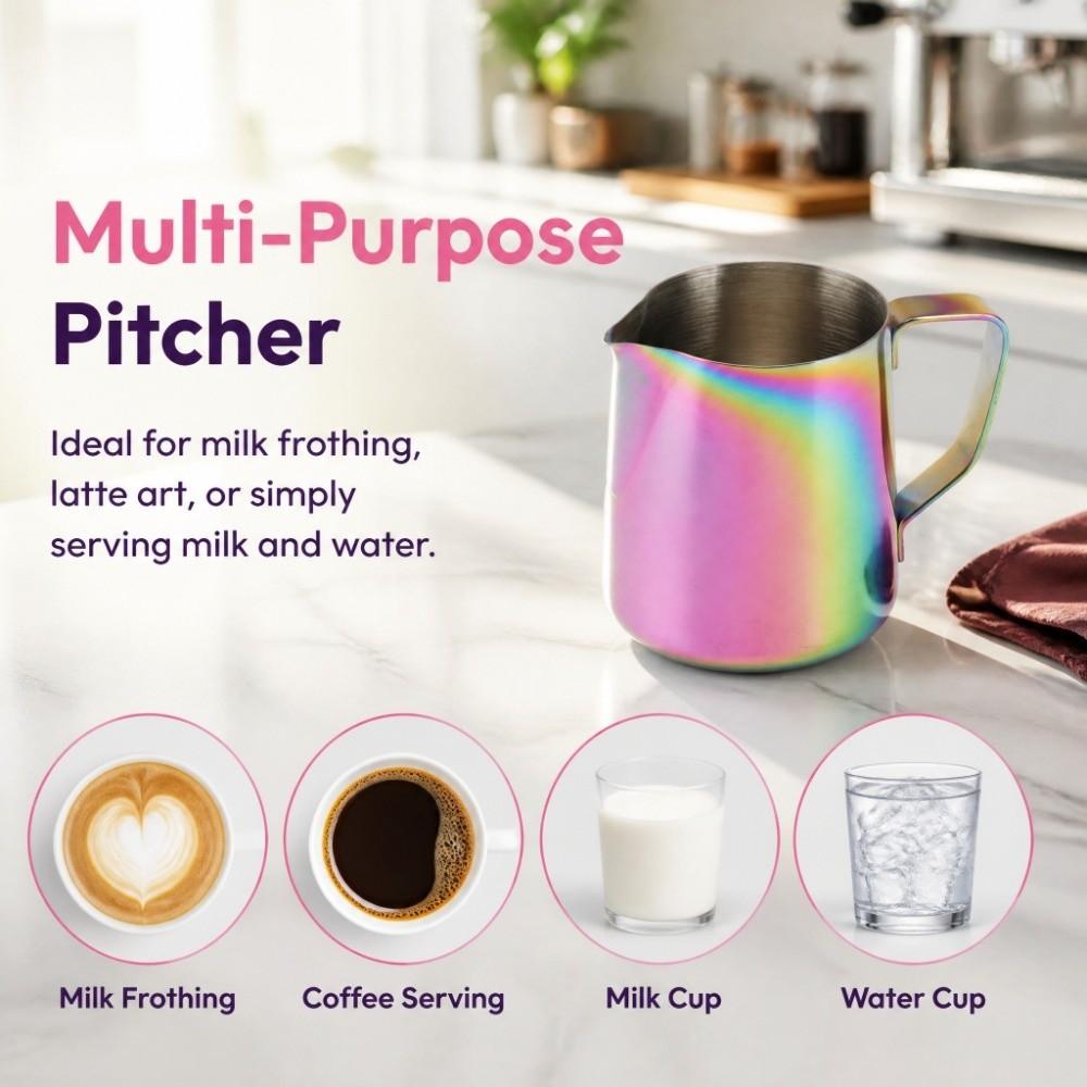 350ML Milk Frothing Pitcher 550ML Milk Jug Durable Milk Frothing Cup Cafe