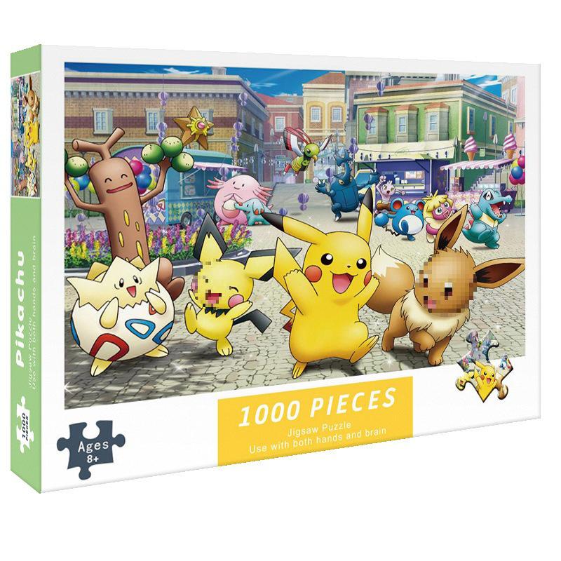 High Difficulty Anime Jigsaw Puzzle – 1000 Pieces Pikachu Starry Sky for Adults & Children