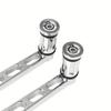 1 Pair of Premium Motorcycle Gear Shift Lever & Heel Toe Shifter for Harley FL, Road King, Electra Street, Tri Glide, Ultra Classic - Sleek Polished F