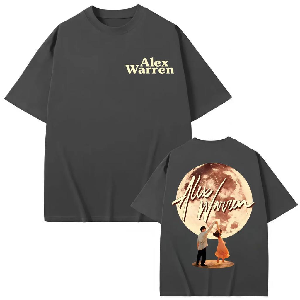 Singer Alex Warren Album Poster Graphic T Shirts Fashion Y2k Short Sleeve Tshirt Unisex Unisex Summer High Quality Cotton Tshirts
