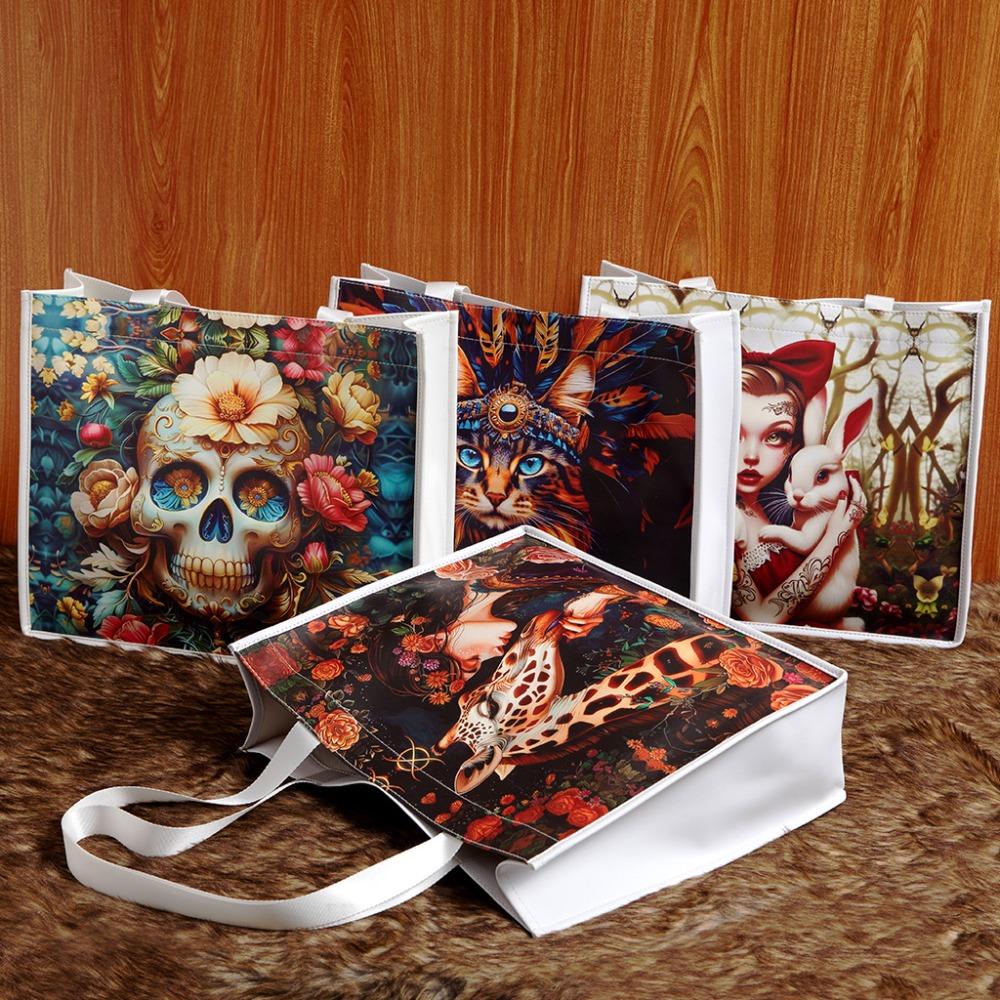 Skull Gothic Underarm Bag, PU Leather, Retro, Printed, Large Capacity, Casual, Commuter, Shoulder Bag, Women's Bag, Stocking Stuffers