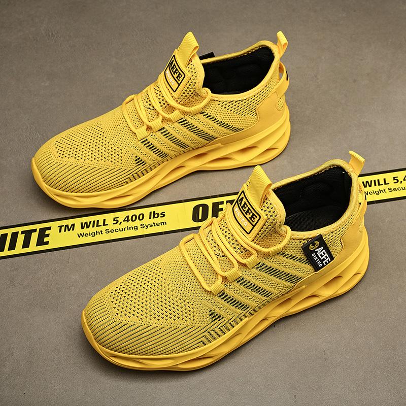 40-47 Pánské Velké Velikosti Lehké Prodyšné Síťované Boty Pánské Tenisky Běžecké Boty se Vzduchovým Polštářem Síťované Boty