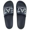 Emporio Armani EA7 Logo Print Flat Slide Sandals Men footwear Blue 7X000108AF15118BA045