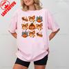 Retro Thanksgiving TShirt Coquette Bow Shirt Pumpkin Fall TShirt Thanksgiving Gift Cute Turkey Tee Women Fashion Daily Life Top