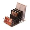 7-Compartment Transparent Makeup Organizer for Eyeshadow Palette and Cosmetics, Vanity Table and Bathroom Countertop Storage Box