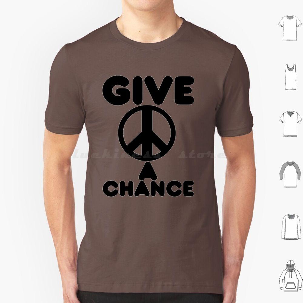 Give Peace A Chance Essential T Shirt Big Size 100 Cotton Yoko Ono Yoko Peace The Music Ono 60s Imagine John Ringo Love 70s