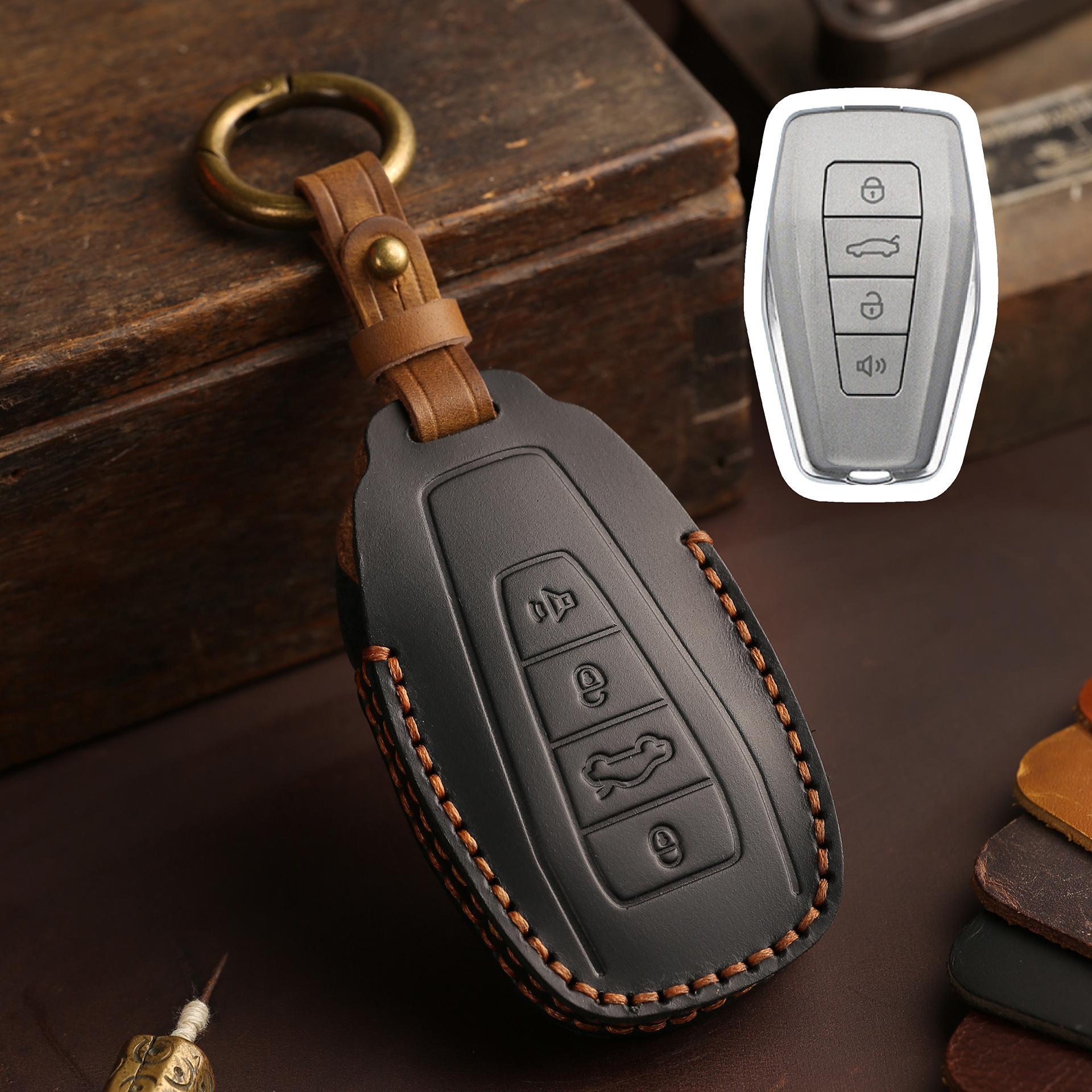 

Первый слой чехла для ключа автомобиля из коровьей кожи подходит для Geely Emgrand gs Xingyue Boyue Xingrui icon Colorful Vision кожа