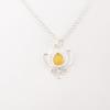 Yellow Cat's Eye Gemstone 925 Sterling Silver Jewelry Handmade Designer Pendant PP-38-44