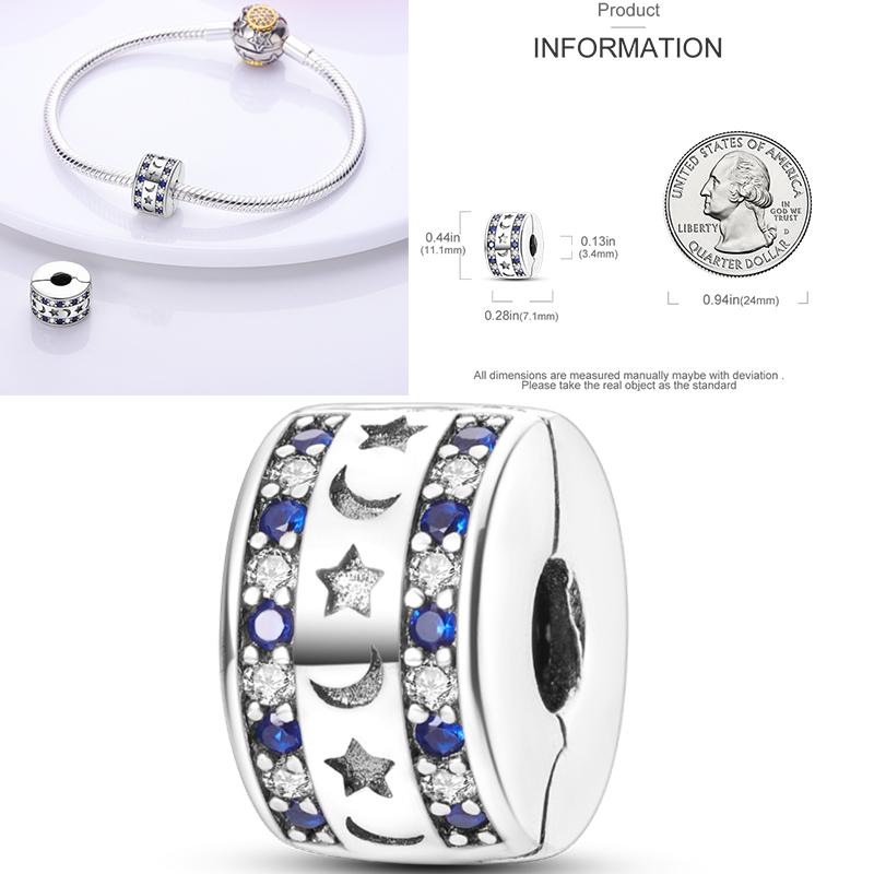 Charms Bead Copper Starlit Sky Moon Sun Earth Universe Charm Fit Bangle Bracelet Necklace Diy Jewelry