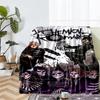 My Chemical Romance Theme Printed Blanket - Perfect for Couch, Bed, Travel & Outdoor Use | Machine Washable, Cozy & Durable.