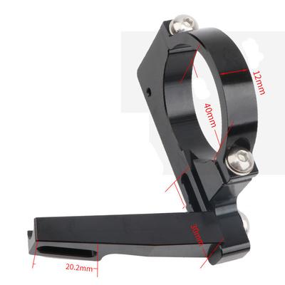 Folding Bike Front Derailleur Adapter Conversion Mounting Base 40mm Clamp Ring BMX Cycling Part