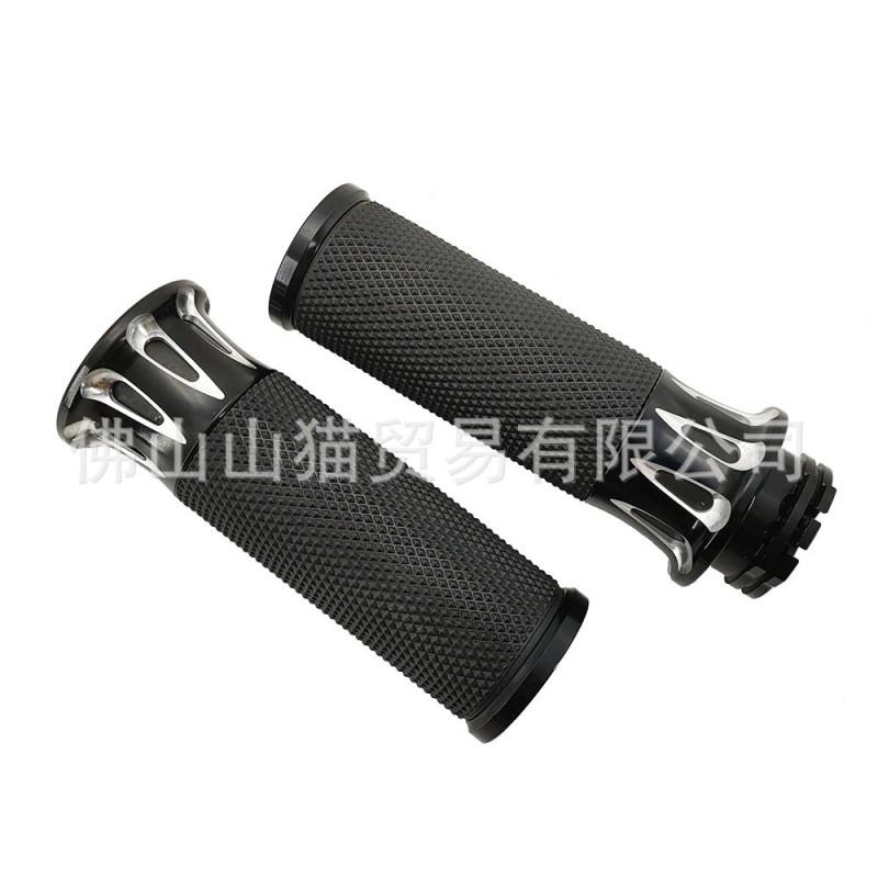 Aluminum Hollow Handlebar Grips Harley-Davidson XL1200 883 Custom Motorcycle 25mm Diameter All-Season