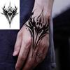 1 Sheet Halloween Cross Moth Wings Temporary Tattoos For Adult Hands Neck, Temp Fake Tattoo Sticker Long Lasting Realistic Tatoo