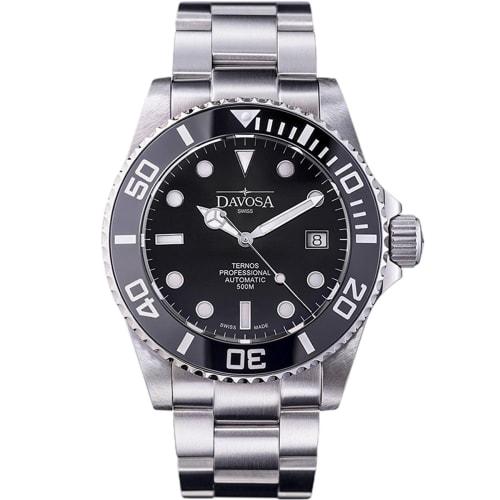 

Davosa Ternos Professional 161.559.50 Men s Automatic Watch, Water Resistant to 50 ATM, Silver