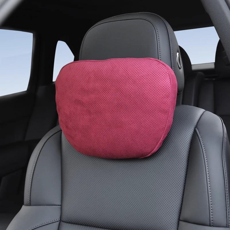 

Car Headrest Neck Support Seat For Maybach Design S Class Soft Universal Adjustable Car Neck Pillow Waist pillow красный