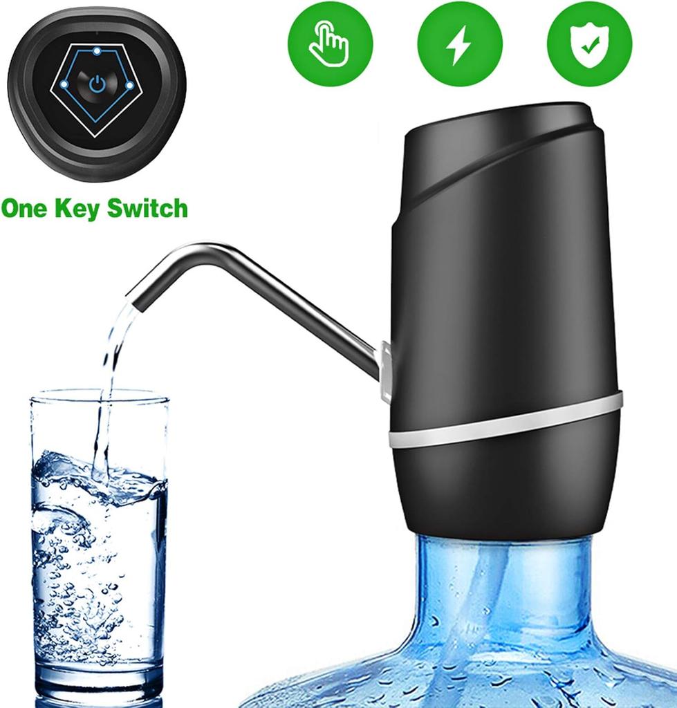 Water Pump Electric Drinking Portable Water Dispenser Universal USB Charging Water Bottle Pump For 2-5 Gallon