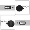 ACROPIX Car Rear Bumper Towing Eye Hook Cover Cap for Volkswagen Golf Black 1pc