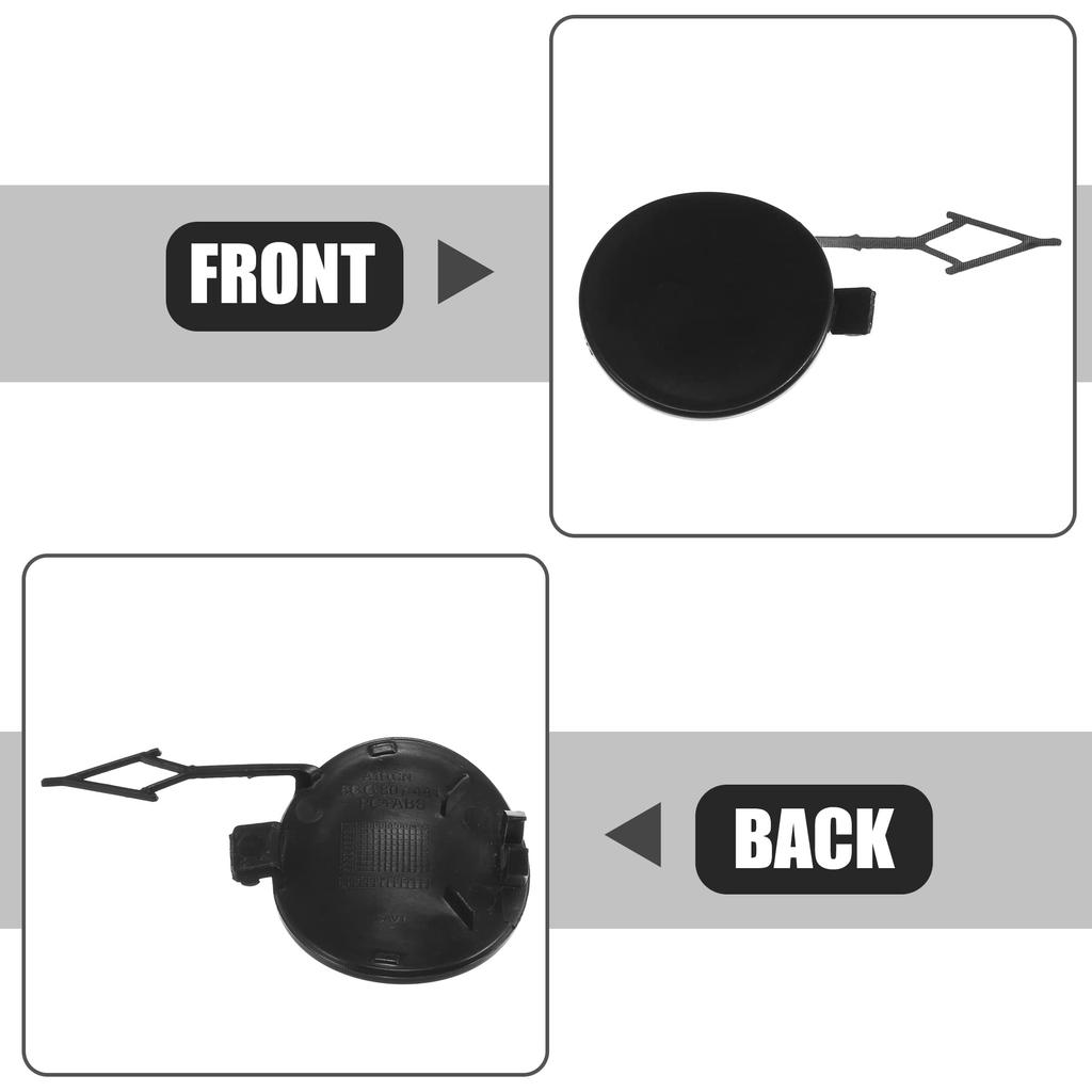 ACROPIX Car Rear Bumper Towing Eye Hook Cover Cap for Volkswagen Golf Black 1pc