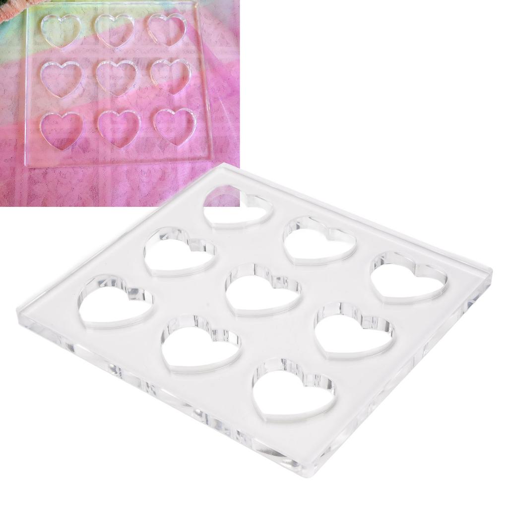 Heart Shaped DIY Acrylic Pastry Shaper Dessert Bakery Model Tool for Home Baking Party Food Making