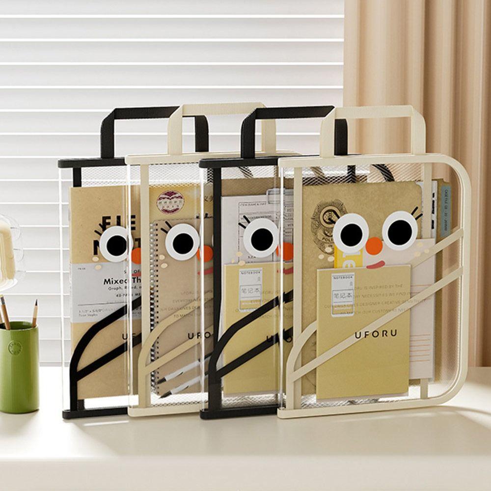 Foldable Document Bag Transparent Handbag New Book Storage Bag