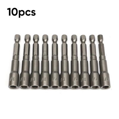 Doolland 6pcs 10mm-25mm High Carbon Steel Hex Shank Spade Bits Flat Boring Bit Wood Drill Bit Power Tools