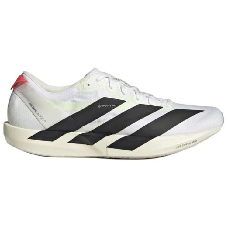 Adidas Adizero Adios 9 Bianco Nero Argento Metallizzato Scarpe da Ginnastica da Uomo Bianco Nuvola Nero Nucleo IF9419