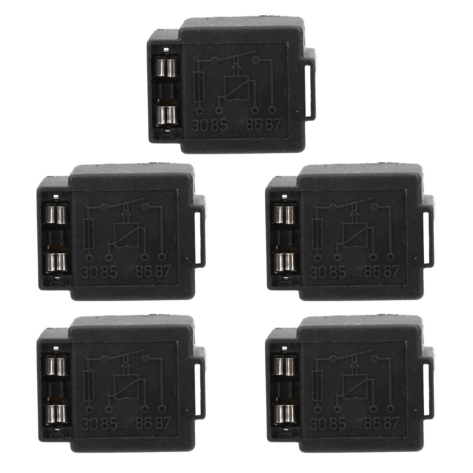

5pcs Car Flasher Relay 4Pins DC 12V 30A Vehicle Fuse Shockproof Waterproof Light Controlling JD1912