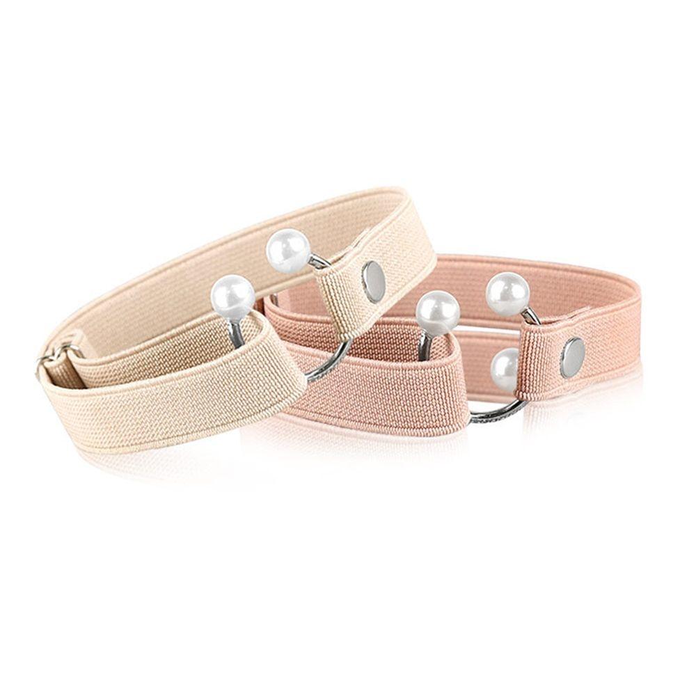 Fashion Anti-skid Pearl Shoe Belt Shoelace Elastic Shoe Strap Shoes Band High Heels Holding
