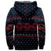 Men's Christmas Print Jacket Men's Spring And  Casual Trend Zipper Hooded Jacket